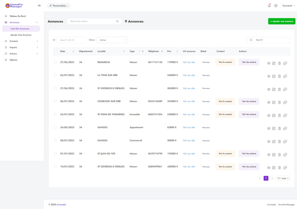 Gérez efficacement vos annonces